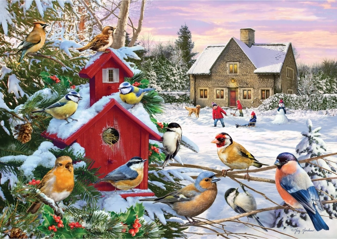 Puzzle Zimowe skrzydła 1000 elementów