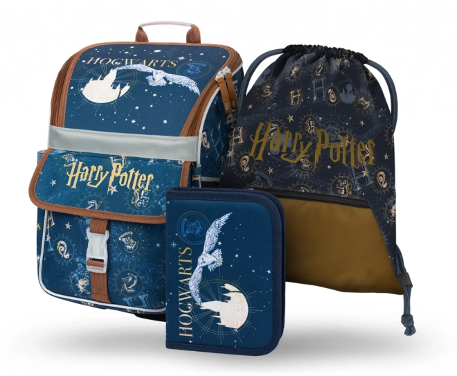 BAAGL 3 ZESTAW Zippy Harry Potter Hogwart: tornister, piórnik, worek