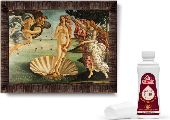 ART PUZZLE Puzzle z ramą i klejem 3w1 1000 elementów – Narodziny Wenus