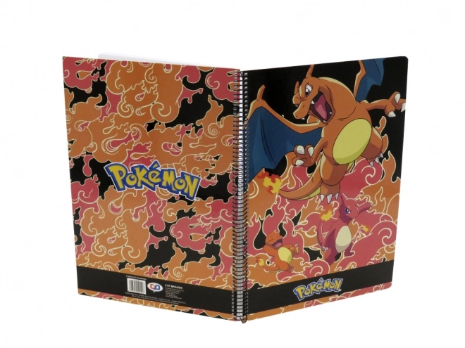 Pokémon blok A4 z zeszytem kręgów - Charmander