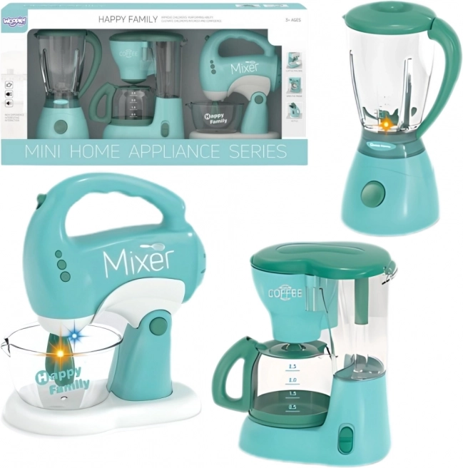 WOOPIE Zestaw domowych urządzeń dla dzieci 3w1 Mikser Blender Robot kuchenny
