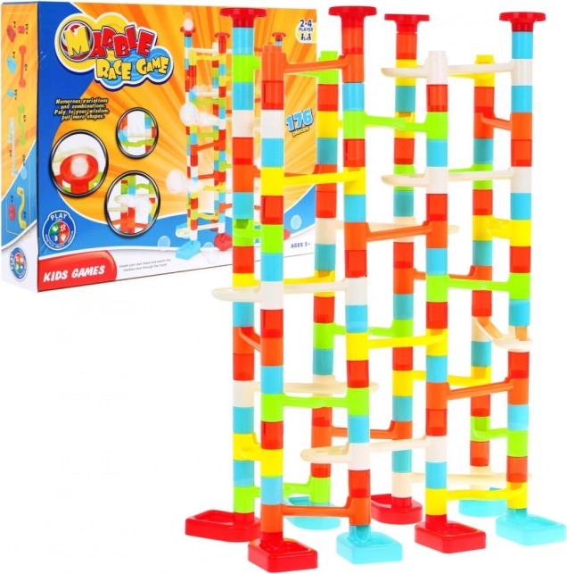 Kolorowy tor kulkowy dla dzieci 3+