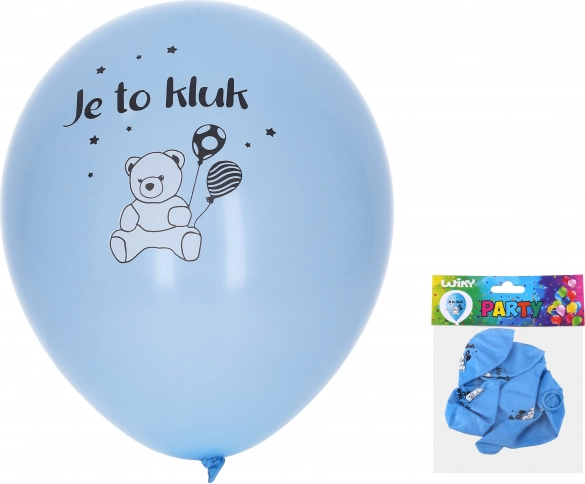 Baloniki do nadmuchiwania 30 cm – To chłopiec (zestaw 5 szt.)