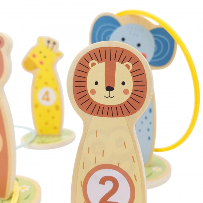 Drewniane gra na celność z obręczą Tooky Toy