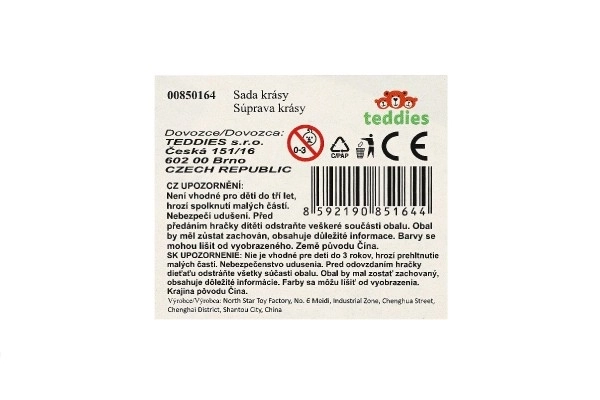 Zestaw piękności/Mała fryzjerka z suszarką i dodatkami plastik 2 rodzaje na karcie 18,5x27,5 cm 12 sztuk w pudełku