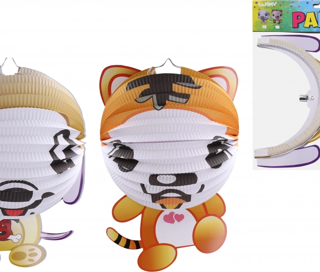 Lampion Kula 25 cm Kot albo Pies