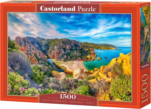 Puzzle 1500 elementów Costa Paradiso, Sardynia, Włochy