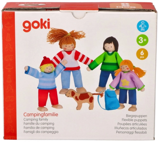 GOKI drewniane lalki do domku - Rodzina na wakacjach