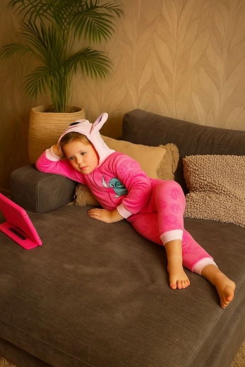 Kaptur z motywem 3D STITCH