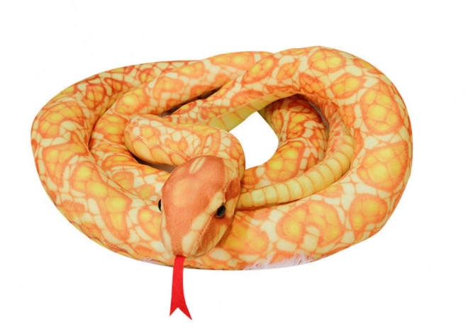Złoty pluszowy wąż Maskotka 200 cm