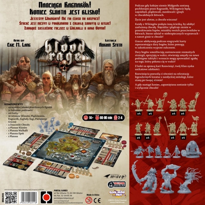 Strategiczna gra planszowa Blood Rage