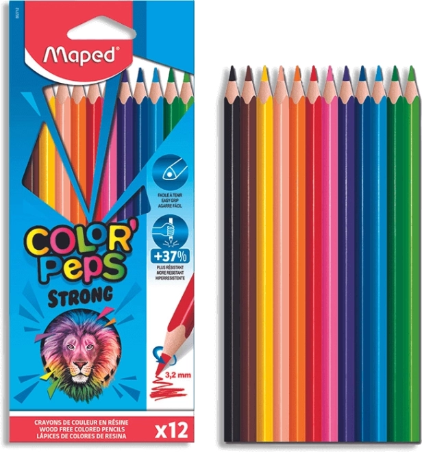 Kredki Maped Color'Peps Strong - zestaw 12 sztuk