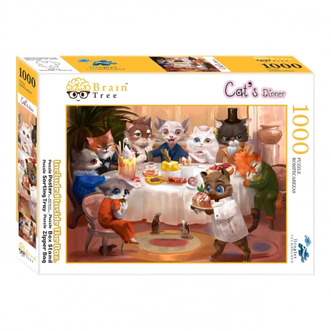 Puzzle Kocia kolacja od Brain Tree, 1000 elementów