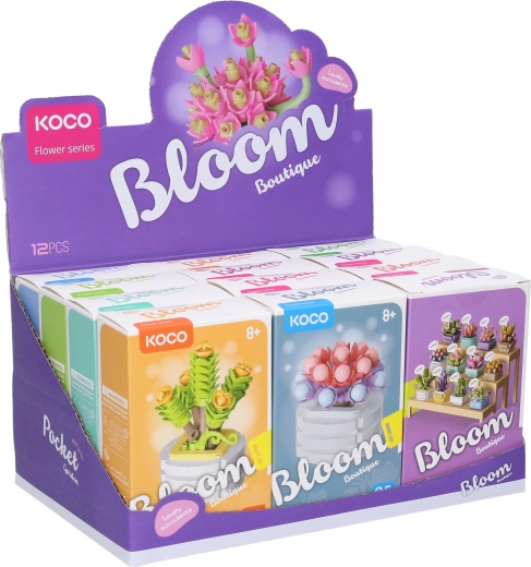 12 różnych kwiatowych stylów w jednym display boxie