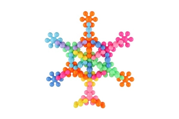 Klocki kwiaty plastikowe w torebce 25x22x4cm