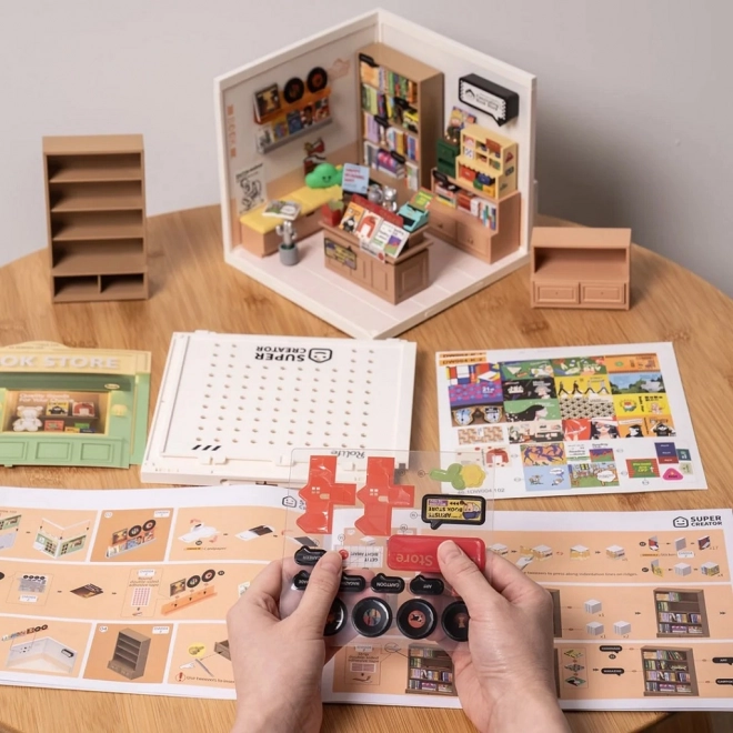 RoboTime miniatura domku Fascynująca księgarnia