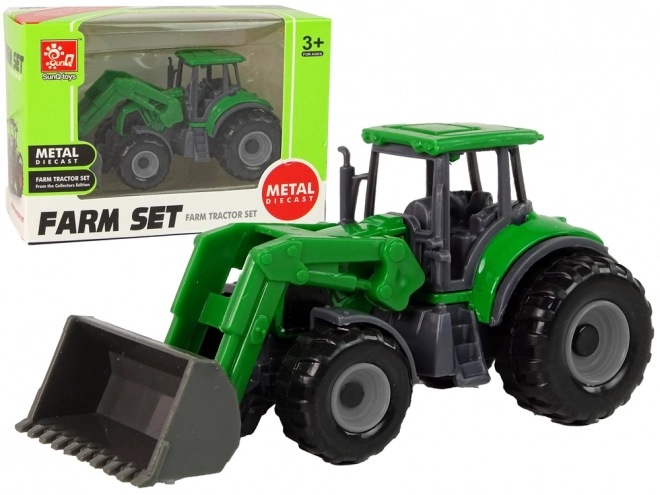Pojazd rolniczy Traktor Buldożer Zielony mały