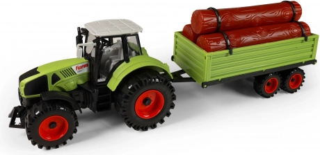 Traktor z przyczepą na drewno 45 cm