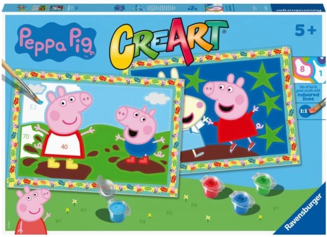 CreArt malowanie po numerach – ŚWINKA PEPPA