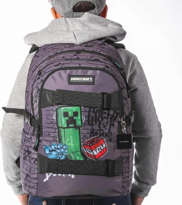 plecak szkolny Baagl Skate Minecraft TNT