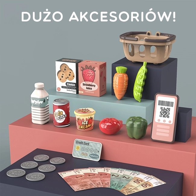 Kasa sklepowa dla dzieci z dodatkami Woopie