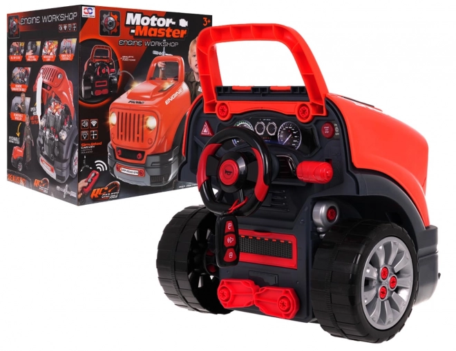 DIY Motor Master - zestaw dla małego mechanika pomarańczowy