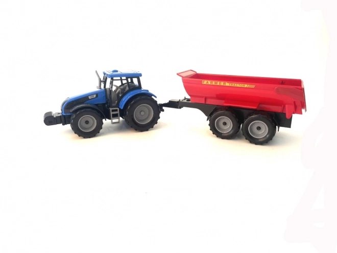 Traktor z przyczepą na napęd bezwładnościowy