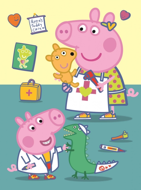 TREFL Puzzle Świnka Peppa: Badanie lekarskie 20 elementów