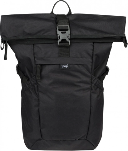 baagl roll-top plecak black grs