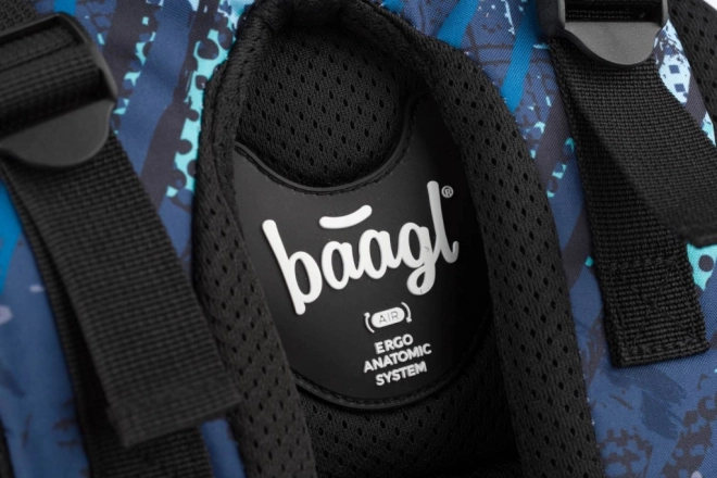 BAAGL ZESTAW 3 Skate Struktury: plecak, piórnik, worek