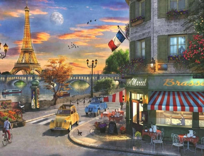 Ravensburger puzzle Zachód słońca w Paryżu 2000 elementów