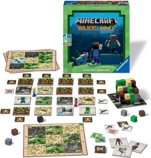 Gra planszowa Minecraft Ravensburger: Budowniczowie i Biomy