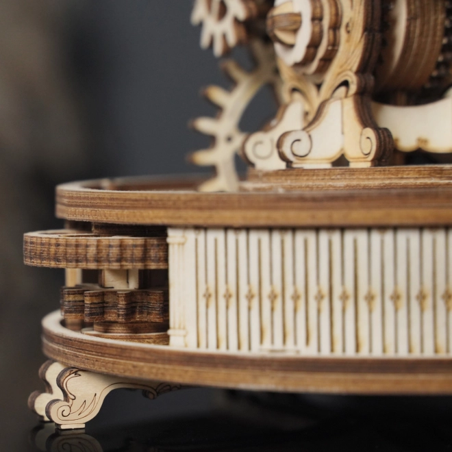 RoboTime 3D drewniane mechaniczne puzzle Świecący globus