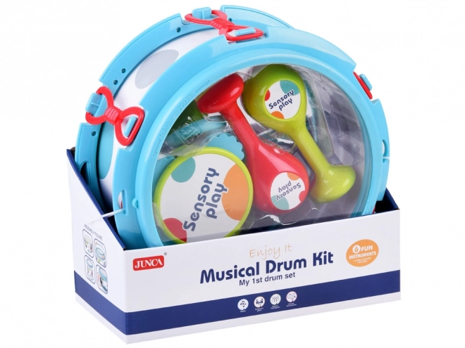 Zestaw instrumentów muzycznych bębenek marakasy