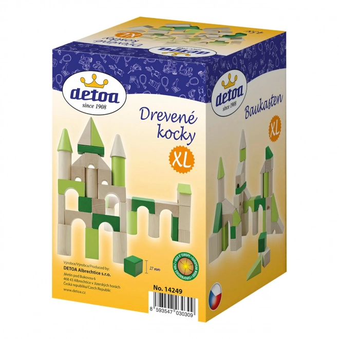 Detoa Drewniane klocki XL 45 elementów