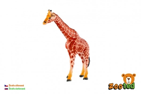żyrafa siatkowata z plastiku 17cm w woreczku