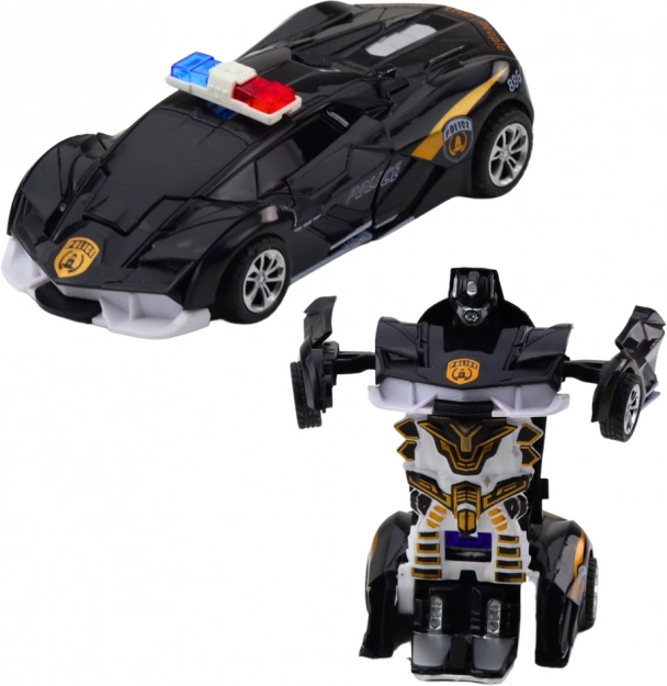 Auto robot 2w1 sportowy wóz policyjny