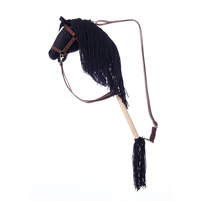 HOPPIHORSE koń na kiju hobby horse rozmiar A4 czarny