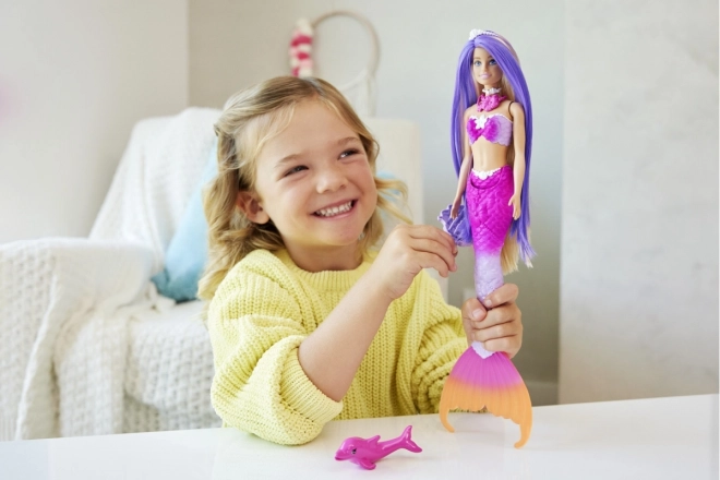 Lalka Barbie Malibu zmieniająca kolor syrenka