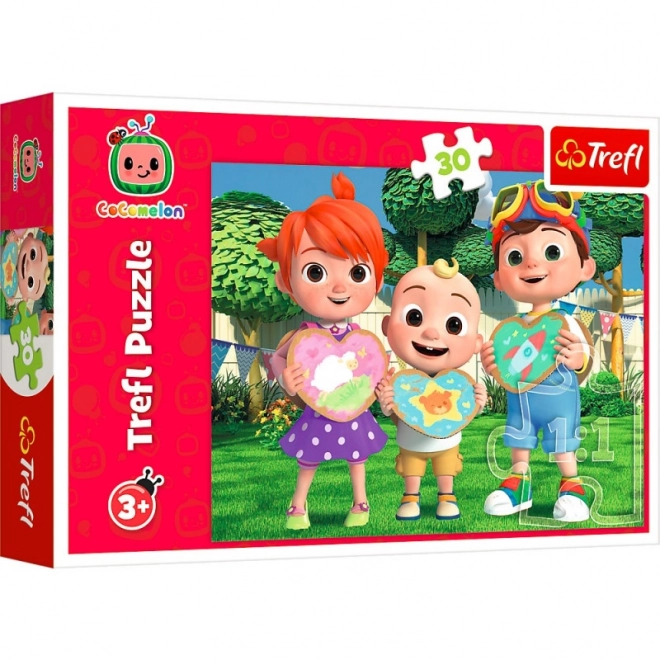 Puzzle 30 elementów Cocomelon Pobawmy się razem