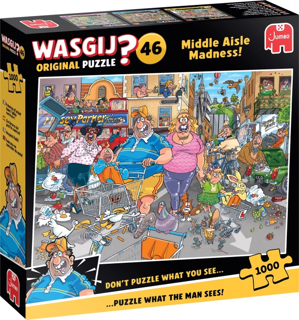 Jumbo Puzzle Wasgij: Szaleństwo środkowej ulicy 1000 elementów