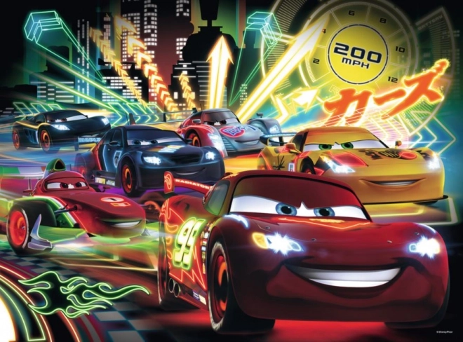 Ravensburger puzzle Auta: neonowe światła XXL 100 elementów