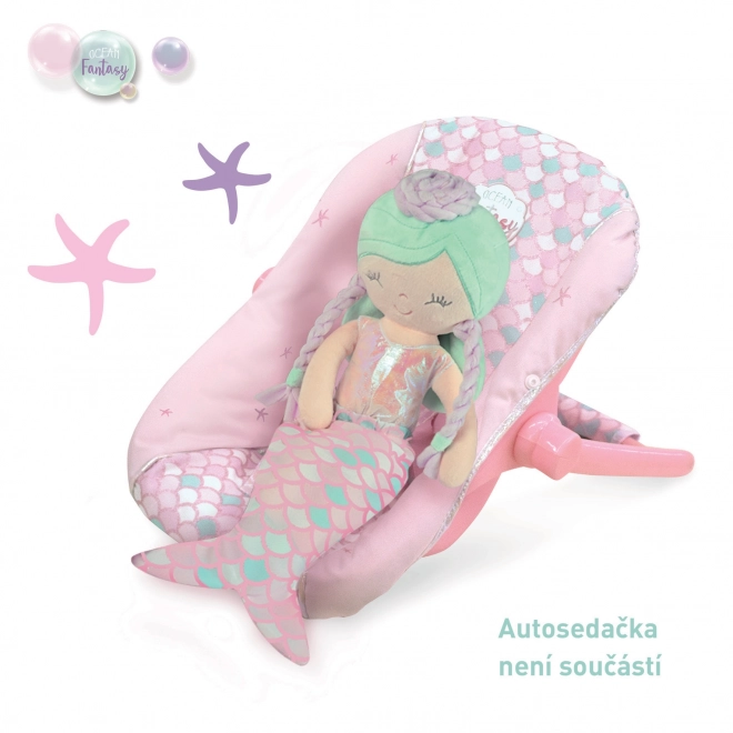 DeCuevas 20041 Pluszowa lalka 2w1 OCEAN FANTASY - 36 cm z kołyską