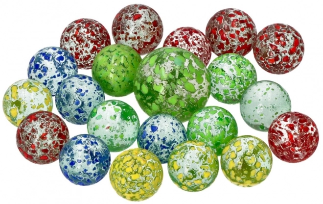Szklane kulki Marbles 21 szt. - Marmurowe kulki