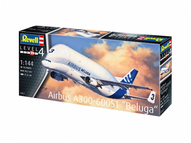 Plastikowy model samolotu Airbus A300-600ST Beluga 1/144