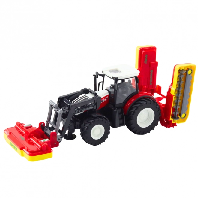 Zdalnie sterowany traktor z kosiarkami do trawy