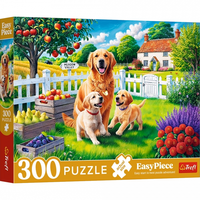 Puzzle - 300 elementów - Psy na wsi Trefl