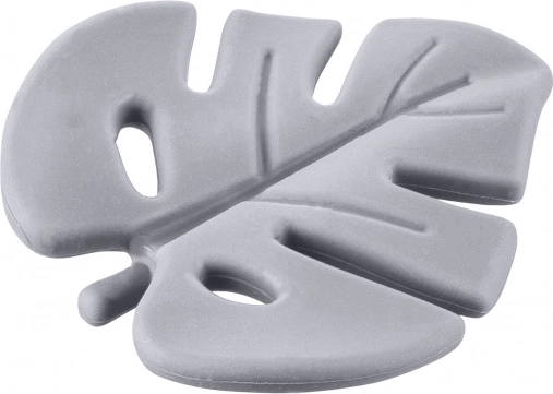 Silikonowy gryzak Leaf, Dove Grey