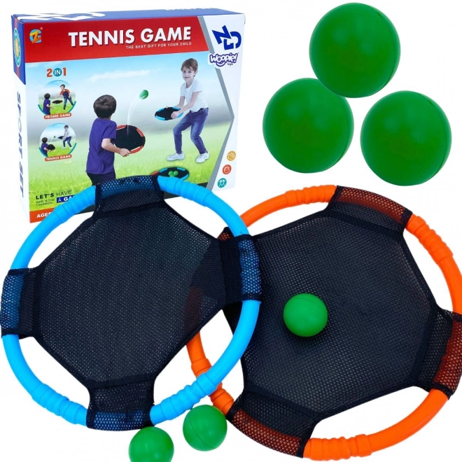 Woopie gra zręcznościowa 2w1 tenis frisbee