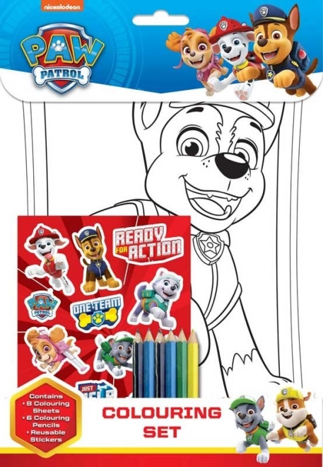 NICKELODEON Zestaw do kolorowania PSI PATROL